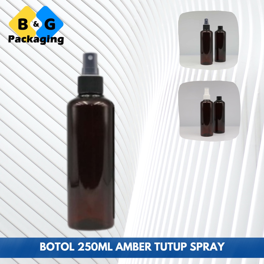 ขวดสเปรย์ AMBER 250ML สีขาว สีดํา / 250ML ขวดสเปรย์พลาสติกรีฟิล