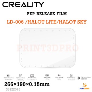 3D Part Creality LD-006 , Halot-Sky , Halot Lite Fep Film Light-curing FEP release film 266x190x0.15mm FEP resin with...