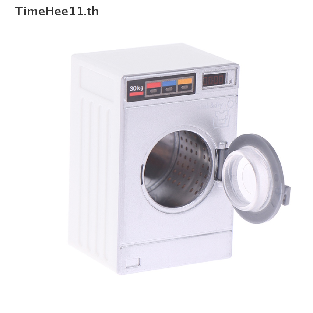 TimeHee 1:12 Dollhouse Miniature เครื่องซักผ้าเครื่องใช้ในบ้านซักรีดรุ่น Decor TH