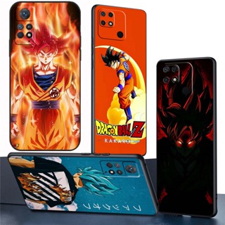 เคสโทรศัพท์มือถือซิลิโคน TPU แบบนิ่ม ลาย BS69 อนิเมะ Goku Super Saiyan God สําหรับ Redmi 10 Power 11 Prime 5G 12C A1 A1+ K50 Ultra K60 Pro K60E