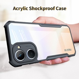 Realme 10 Pro 5G Shockproof Phone Case for Realme 10 9 8 5G 7 6 Pro+ 9i 8i 5 5i 5s 6i Casing Armor Acrylic TPU Soft Anti-fall Back Cover