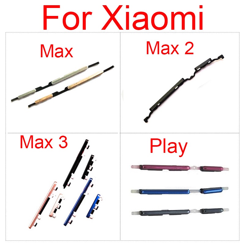 ปุ่มปรับระดับเสียง และปุ่มควบคุมระดับเสียง แบบเปลี่ยน สําหรับ xiaomi Mi Max Mi Max 2 Mi Max 3 Mi Play