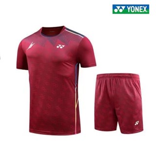 Yonex ใหม่ เสื้อยืดกีฬา แขนสั้น ลายแบดมินตัน Lindane four-generation Nanjing World Championships สําหรับผู้ชาย และผู้หญิง