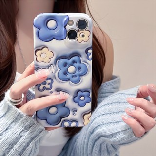 เคสป้องกันโทรศัพท์มือถือ ลายดอกไม้ 3D กันกระแทก สําหรับ Apple Iphone 13 11Pro Max 12PRO 13 14promax