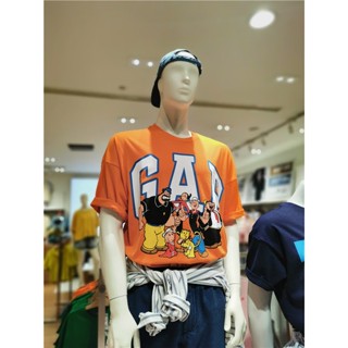 พร้อมส่ง [Popeye co-brand] เสื้อยืดแขนสั้น ผ้าฝ้าย พิมพ์ลาย คุณภาพสูง แฟชั่นฤดูร้อน สําหรับผู้ชาย และผู้หญิง_03