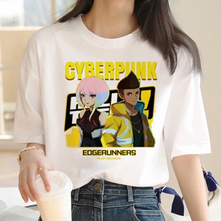 Cyberpunk Edgerunners Eyes t shirt men 2022 japanese manga y2k tshirt top tees white t shirt graphic_12