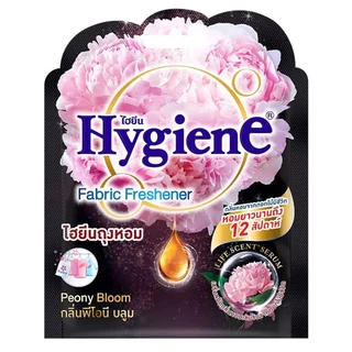 LeeMart ถุงหอม ไฮยีน ผลิตภัณฑ์ ถุงน้ำหอม Hygiene 8G Fragrant Bag Peony Bloom Black ไฮยิน กลิ่น พีโอนี บลูม สีดำ ขนาด ...