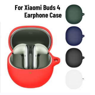 เคสหูฟังซิลิโคนนิ่ม แบบบาง สีพื้น สําหรับ Xiaomi Buds 4 Mi Buds 4