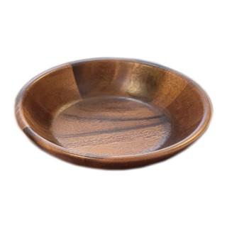 ชามไม้ทรงตื้น นิ้วWooden 8 ขนาด ShallowBowl 8"