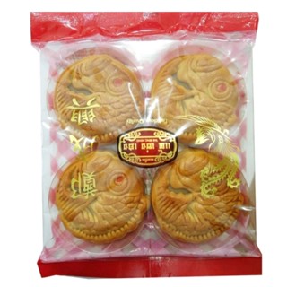 ขนมเปี๊ยะรูปปลามงคลไส้ถั่วทอง240กTSH 240G TSH CHINESE PASTRY FISH SHAPED