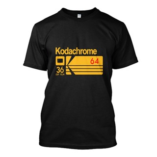 [พร้อมส่ง] เสื้อยืดคอกลม แขนสั้น ลาย Kodak Kodachrome 64 และ 36 Exp film แฟชั่น