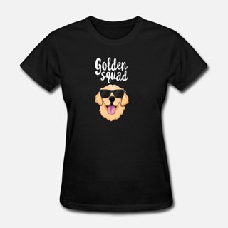 07wb Customize Golden Squad  Kids Boys Cool Retriever Dog T Shirt Unisex Classic Pop 100% cotton Fas_04