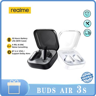 ชุดหูฟังบลูทูธไร้สาย Realme Buds AIR 3s AI ENC ตัดเสียงรบกวน