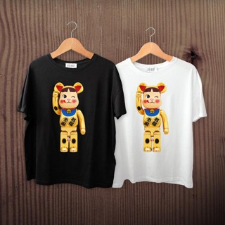 Bearbrick T-shirt, black and white shirt, cool cotton fabric, high quality print, unisex BST01_05