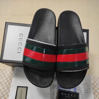 Gucci รองเท้าแตะ แบบยืน สไตล์ยุโรป