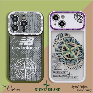 STONE ISLAND 2-in-1 เคสโทรศัพท์มือถือแฟชั่น กันหล่น รอบด้าน ลายหิน สร้างสรรค์ คุณภาพสูง สําหรับ Apple Iphone 14 plus 11 12 pro 13 pro max