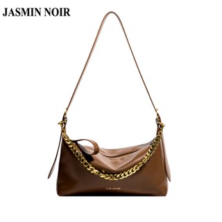 Jasmin NOIR กระเป๋าสะพายไหล่ สะพายข้าง หนัง PU สายโซ่ สําหรับผู้หญิง