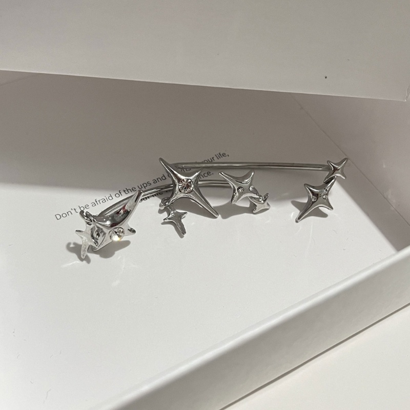 Fashion Star Clip Earrings Ear Cuff for none-Pierced Ears Cartilage Jewelry - รูปที่ 6