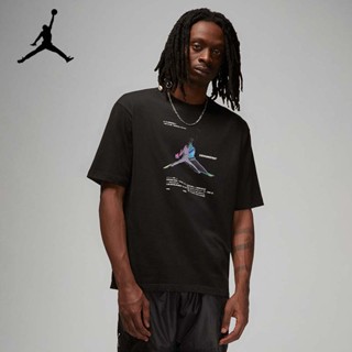 Nike Air Jordan Original เสื้อยืดคอกลม แขนสั้น ผ้าฝ้าย สําหรับผู้ชาย และผู้หญิง