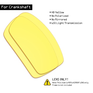 Smartvlt เลนส์แว่นกันแดด แบบเปลี่ยน สําหรับ Oakley Crankshaft HD Yellow U1X6