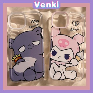 VENKI - เคสไอโฟน11 เคส Case สำหรับ iPhone 11 Soft TPU เคสใสอวกาศน่ารักการ์ตูนปุ่มชุบป้องกันกล้องกันกระแทกสำหรับ iPhone 14 13 12 11 PLUS PRO MAX 6 7 8 PLUS XR XS