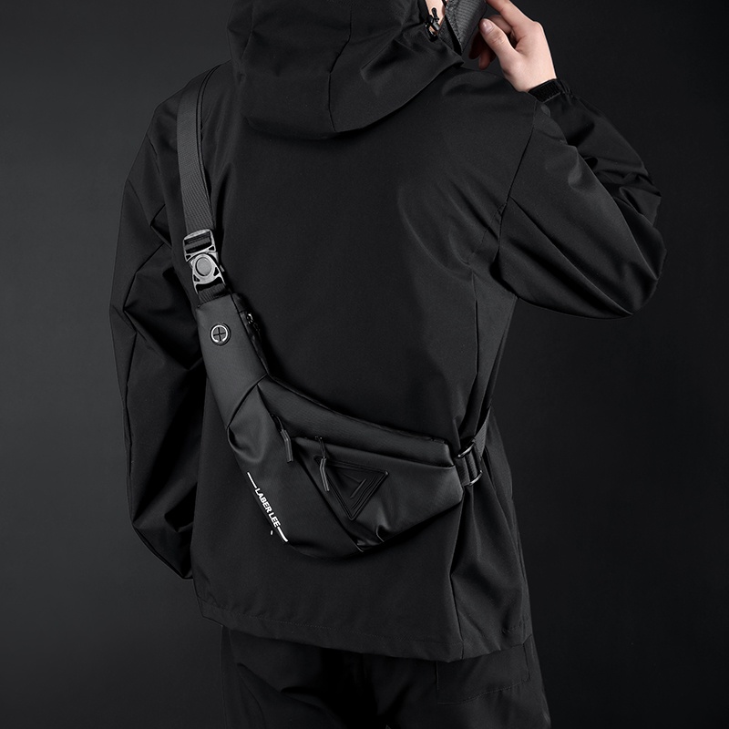 Laber Lee กระเป๋าสะพายไหล่ กระเป๋าคาดอก ผ้าออกซ์ฟอร์ด กันน้ํา อเนกประสงค์ สําหรับผู้ชาย - รูปที่ 4