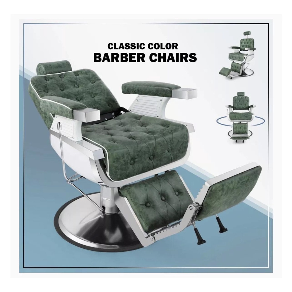 ส่งในไทย Barber chair ขายดี เก้าอี้ตัดผมชาย ร้านเสริมสวย ระบบไฮดรอลิค ปรับเอนได้ แข็งแรงรับน้ำหนักได้เยอะ