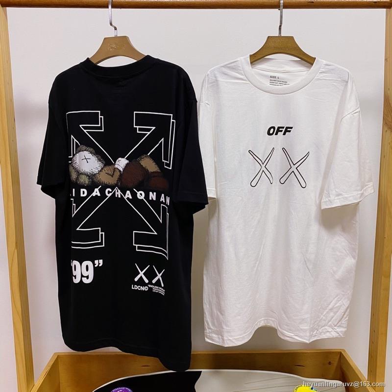 GP เสื้อยืดแขนสั้น Off White & Kaws SML