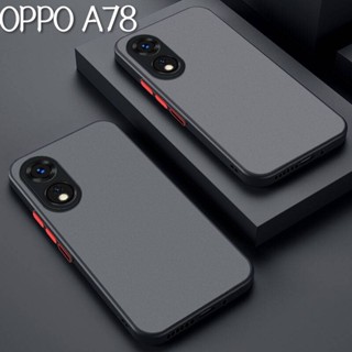 เคสมือถือ OPPO A78 5G ตรงรุ่น เคสขอบนิ่มหลังแข็งขุ่น เคสคลุมกล้อง OPPO A78 5G/A58 5G เคสกันกระแทก ส่งจากไทย