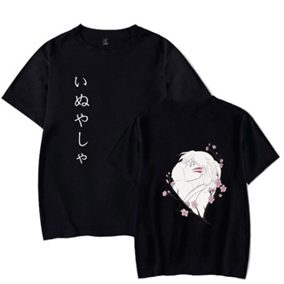 Anime InuYasha Sesshomaru T-shirt Fashion Short T-shirt O-neck Casual Uniex Cloth_01