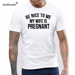 ย้อนยุค{พร้อมส่ง Xs-6xl} เสื้อยืด ผ้าฝ้าย 100% พิมพ์ลาย My Wife Is Pregnant Husband พลัสไซซ์ สําหรับผู้ชาย พลัสไซซ์S-5XL