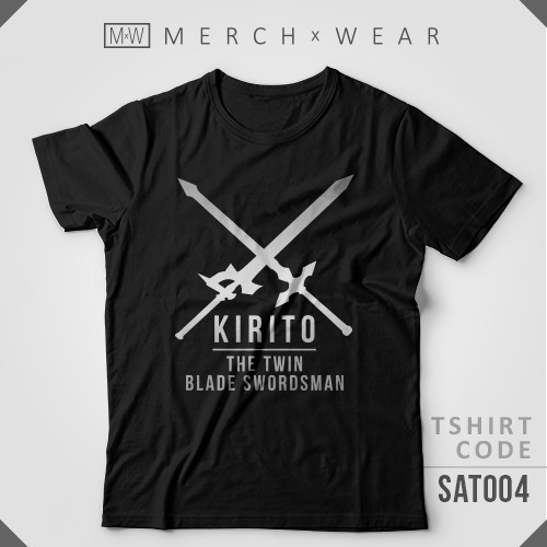 Kirito (The Twin Blade Swordsman) - Sword Art Online Tshirt (SAT004) เสื้อยืด_08