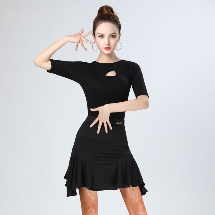 Qsuccua ใหม่ เสื้อเบลาส์กระโปรง แต่งระบาย รูปที่ 4