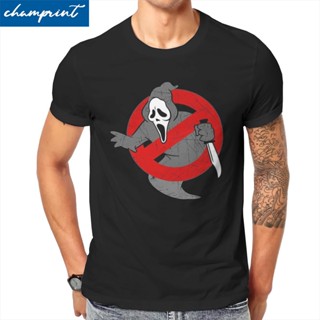 Mens Scream Ghostbusters Ghostface Scary Horror T Shirts Cotton Tops Short Sleeve Tee Shirt Gift Idea T-Shirt