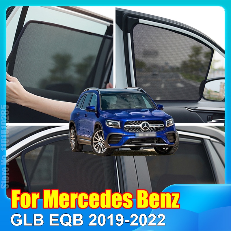 ม่านบังแดดรถยนต์ แบบตาข่าย สําหรับ Mercedes Benz GLB EQB 2019-2022 GLA
