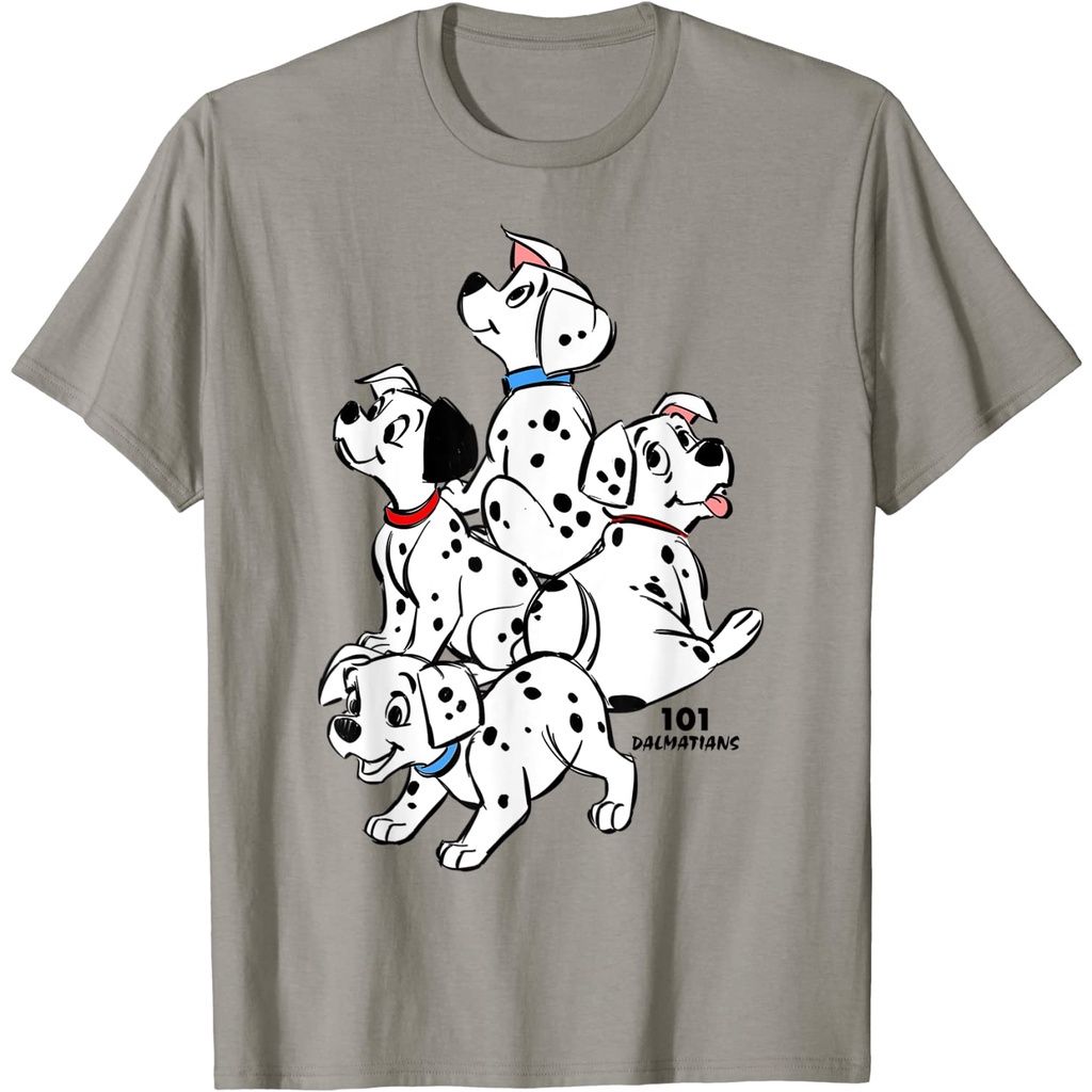 เสื้อยืด พิมพ์ลาย Disney 101 Dalmatians Group Shot Puppies สําหรับเด็ก