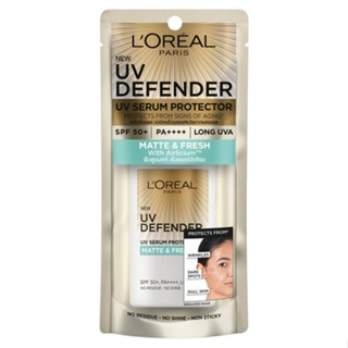 MATTE ลอรีอัลยูวีดีเฟนเดอร์แมทท์เฟรช50มลผลิตภัณฑ์ดูแลผิวหน้าLOREAL DEFENDER UV FRESH 50ML