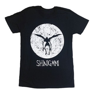 2023เสื้อยืด พิมพ์ลาย Note Shinigami Silhouette สไตล์พังก์ คลาสสิก ทนทาน