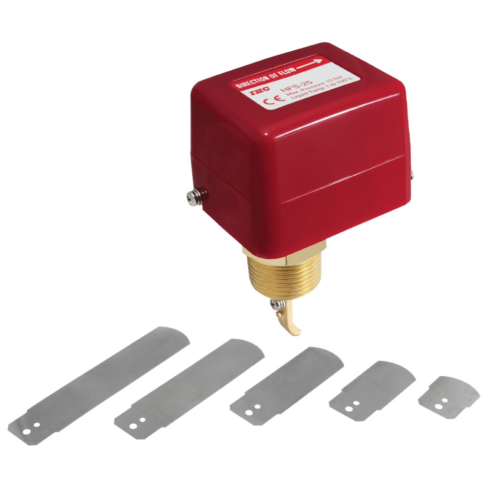 Flow Switch  สวิตซ์ใบพาย โฟวสวิตซ์  โฟลสวิทช์ เกลียวทองเหลือง สวิตซ์ใบพาย สวิทซ์ตรวจจับการไหล HFS-25