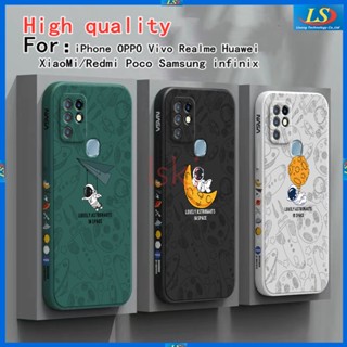 เคส infinix hot 10 เคส infinix hot 9 Play 10i 10S 10 Play 11 Play 11S Nfc 12 Play 12i 20 5G 20i 8 เคส infinix hot 20 Play เคสโทรศัพท์มือถือ ลายนักบินอวกาศ Nasa สําหรับ TKRC