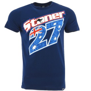 Qiuy5 {พร้อมส่ง เสื้อยืดแขนสั้นลําลอง ผ้าฝ้าย 100% พิมพ์ลายโลโก้ Casey Stoner 27 Moto Gp T6765 พลัสไซซ์ ของขวัญวันเกิด ส