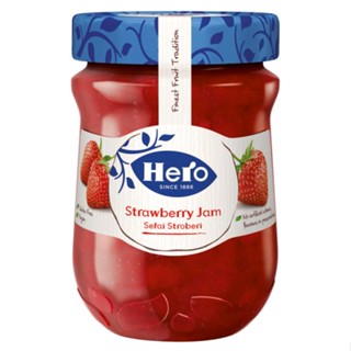 ฮีโร่ STRAWBERRY แยมสตรอเบอร์รี่ 340กรัมHEROPRESERVE 340G.