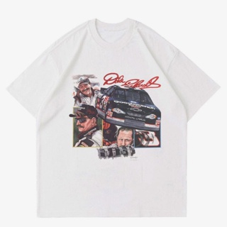 T-shirt  เสื้อยืด | ขนาดใหญ่ | เสื้อยืด ลาย Nascar DALE EARNDHARDT VINTAGE | เสื้อยืด ลาย RACING CARS-5XL_02