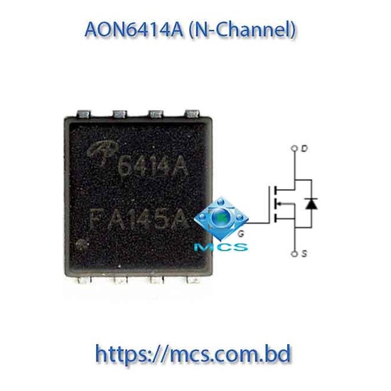 AON6414A 6414AL 6414A 30V N Channel Mosfet IC 6414 Core โปรเซสเซอร์