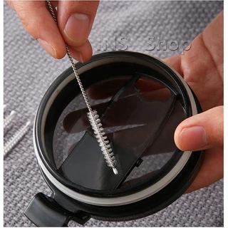 แปรงล้างหลอดดูด จุกนม ขนไนล่อน ไม่ทำให้เป็นรอย Stainless steel soft straw straw brush