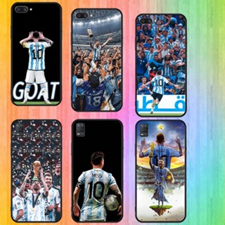 เคสโทรศัพท์มือถือแบบนิ่ม ลาย Messi P สีดํา สําหรับ OPPO A3S A5 A37 Neo 9 A57 4G A5S A7 A59 F1s A77 F3 A83 A1 A1K