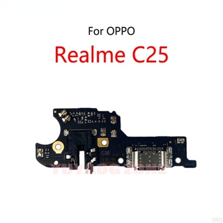 ของแท้ บอร์ดโมดูลเชื่อมต่อสายเคเบิลอ่อน พอร์ตชาร์จ USB สําหรับ OPPO Realme C25