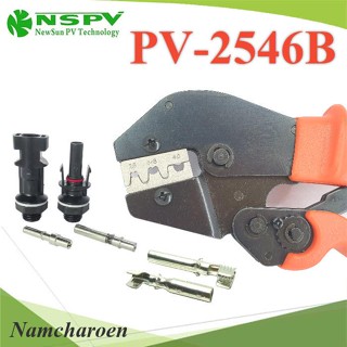 ..คีมย้ำหัว สายไฟโซลาร์เซลล์  PV1-F MC4 ข้อต่อเข้ากล่อง รุ่น Panel Connector รุ่น PV4-2546B NC