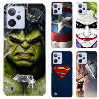 เคสโทรศัพท์ซิลิโคน TPU แบบนิ่ม ลายซุปเปอร์ฮีโร่ Marvel สําหรับ Realme C35 Narzo 50A Prime