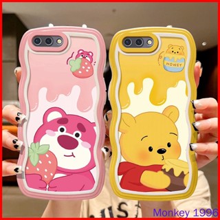 เคส OPPO A3s เคส OPPO A12E Realme C1 เคสโทรศัพท์มือถือ tpu ลายการ์ตูนหมีสตรอเบอร์รี่น่ารัก สําหรับTYX